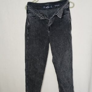 Hollister Ultra High-Rise Mom  Dark Gray Skinny Jeans